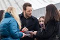 Крис Прэтт (Пратт) в Москве представил фильм Пассажиры