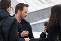 Крис Прэтт (Пратт) в Москве представил фильм Пассажиры