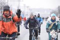 Первый зимний Московский Велопарад