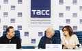 Пьер Ришар на пресс-конференции в ТАСС
