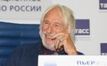 Пьер Ришар на пресс-конференции в ТАСС